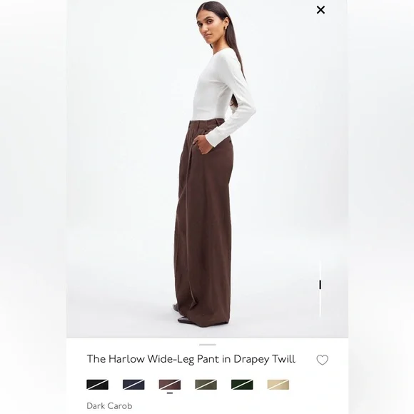 Harlow Wide Leg Pant in Drapey Twill - Madewell - Picture 3 of 6